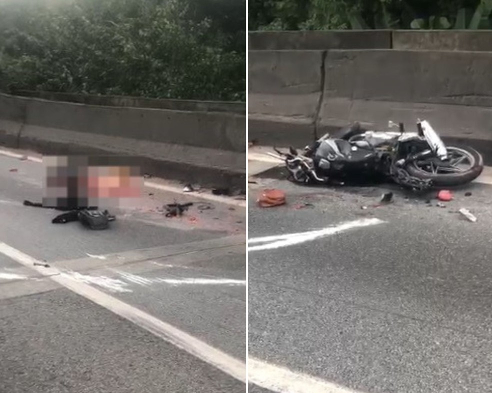 Caminhão-trator atropela e mata casal de moto em Cubatão, SP