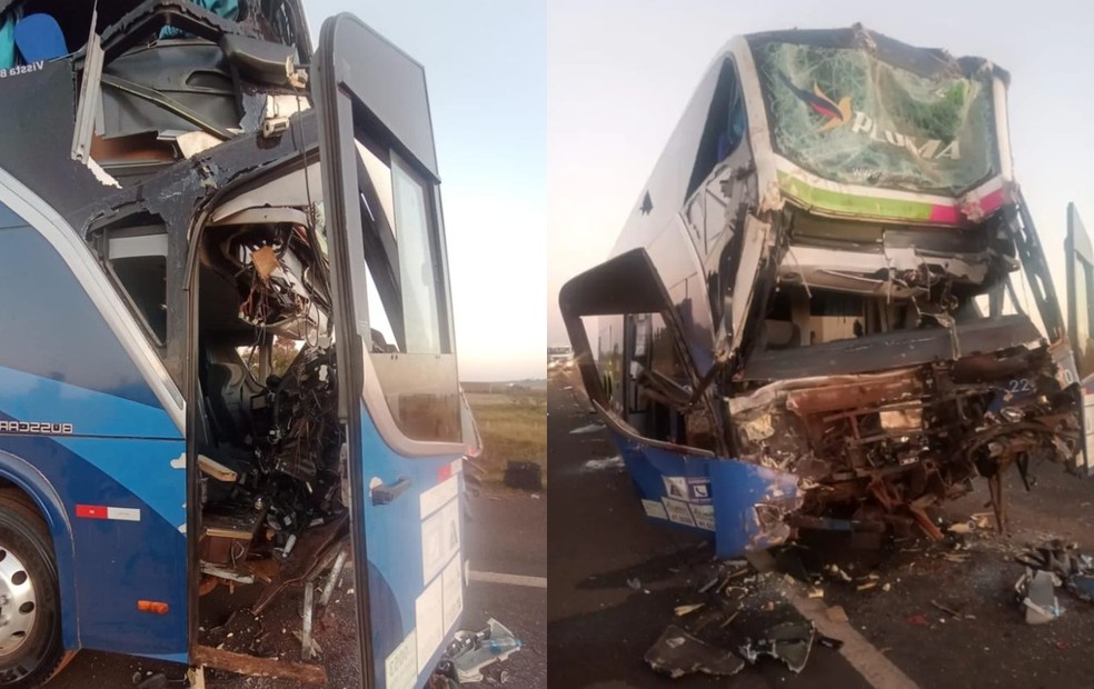 Acidente entre ônibus e caminhão deixa ao menos 30 feridos no interior de SP