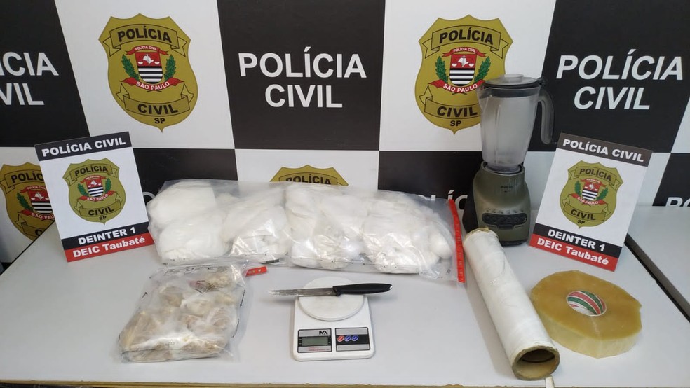Operação da Polícia Civil contra tráfico apreende quase 12 kg de drogas em Taubaté, SP