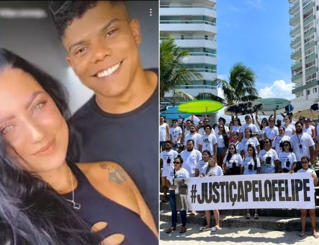 Manifestantes exigem justiça em SP após morte de surfista por namorada