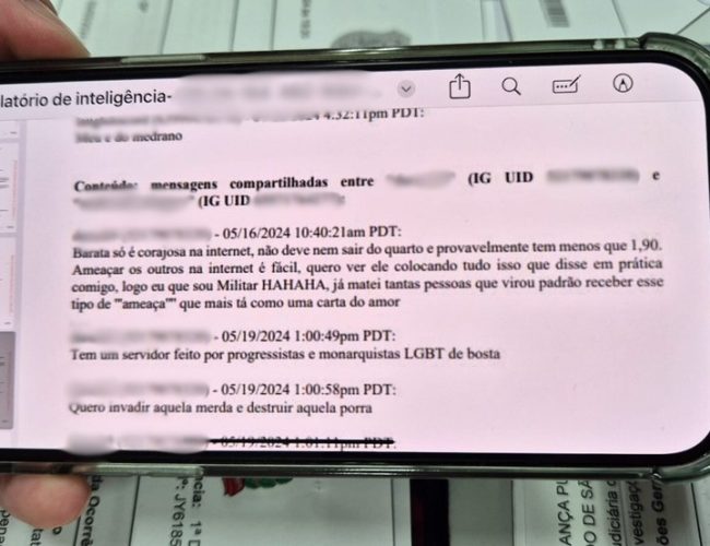 Brasileiro preso com conteúdo nazista após denúncia do FBI dizia ser ‘fuzileiro naval’ e debochava da polícia