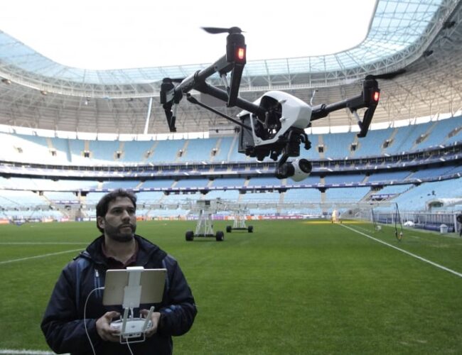 Waldisnei da Cunha Amorim analisa o uso de drones e câmeras inteligentes no futebol