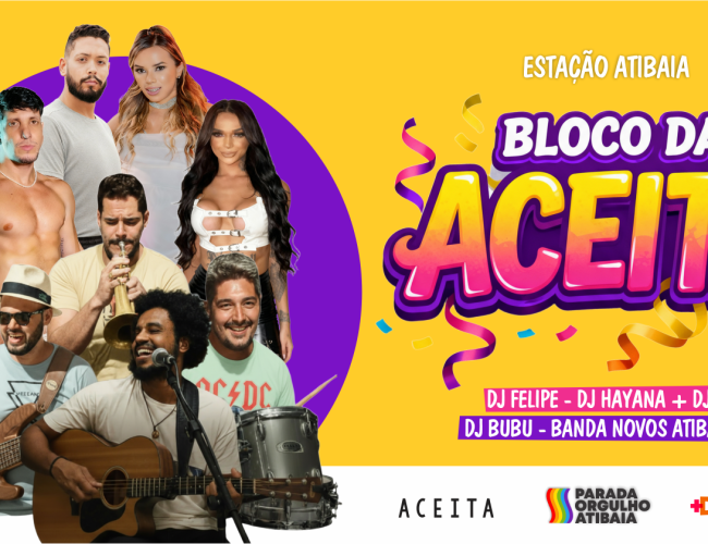 Bloco da Aceita aposta em diversidade e música ao vivo para aquecer o carnaval na Estação Atibaia