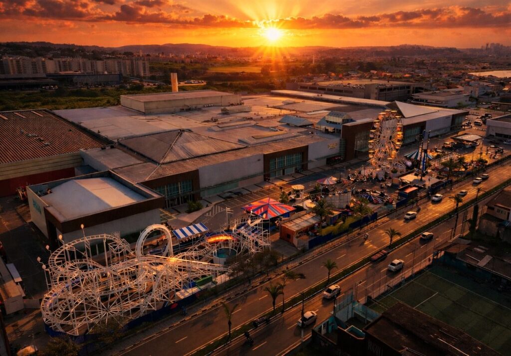 Atração imperdível: Montanha russa do Rock in Rio retorna ao Suzano Shopping