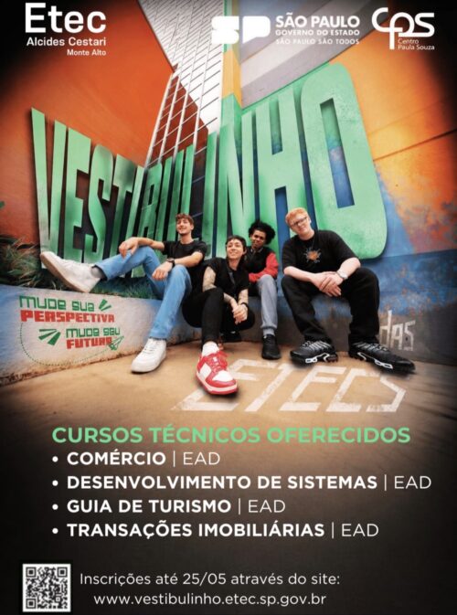 Inscrições Abertas para Cursos Gratuitos do Vestibulinho Etec 2026 no Segundo Semestre