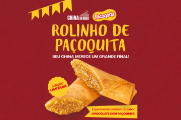 Paçoquita e China in Box se unem em collab inédita para celebrar as festas juninas com edição limitada de harumakis doces