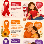 Campanhas de Conscientização em Junho: Vermelho, Laranja e Violeta Abordam Saúde e Direitos dos Idosos
