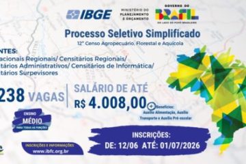 IBGE lança seleção para preencher 8.238 postos temporários de nível médio em todo o país
