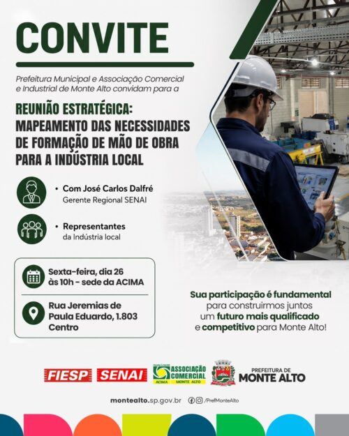 Indústria local é chamada pela Prefeitura e ACIMA para ajudar na identificação das necessidades de qualificação profissional