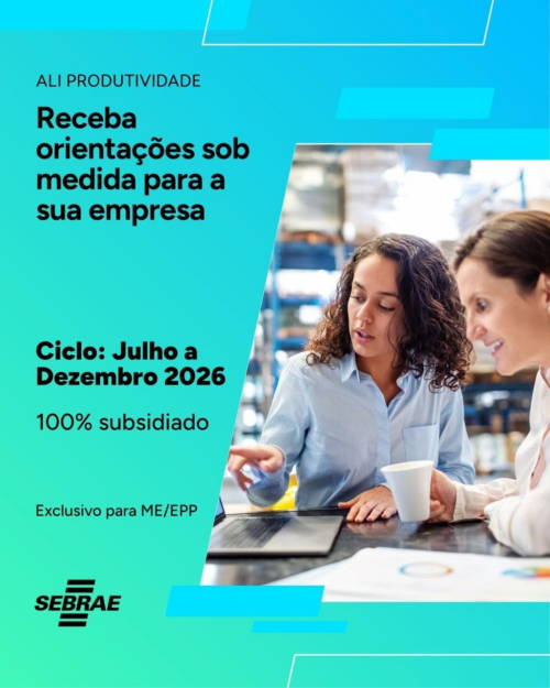 Sebrae dá início a novo ciclo de atendimento com inscrições abertas para o Projeto ALI Produtividade