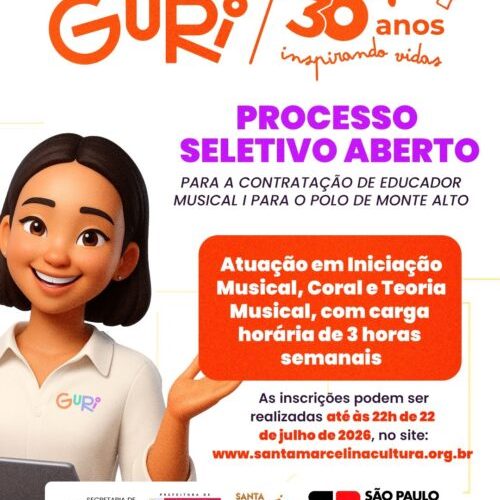 Monte Alto recebe seleção para Educador Musical no Projeto Guri