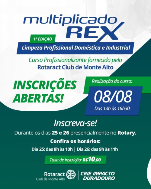 Monte Alto dá início às inscrições para a nova edição do MultiplicadoreX do Rotaract