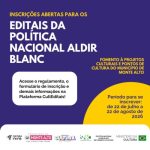 Monte Alto dá início ao período de inscrições para os editais da Política Nacional Aldir Blanc 2026