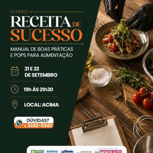 Monte Alto realiza capacitação em boas práticas para o setor de alimentos