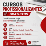 Etec Alcides Cestari disponibiliza curso gratuito de Estratégias em Vendas