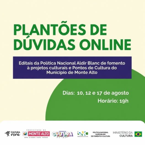 Cadastro prévio agora é necessário para participar dos plantões de dúvidas da PNAB em Monte Alto