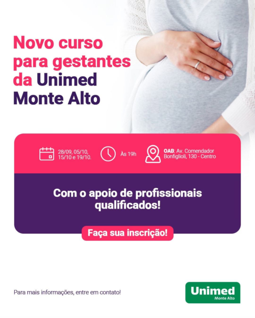Unimed Monte Alto promove novo curso para gestantes
